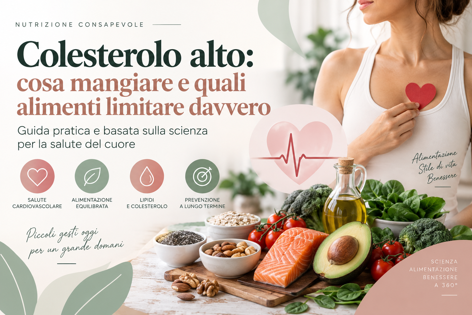 Colesterolo alto: cosa mangiare e quali alimenti limitare