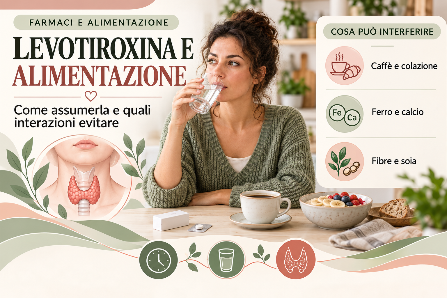 Levotiroxina e alimentazione: interazioni da evitare